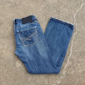 Rock & Roll Pistol Straight Regular Jeans Men's 30x32 Thick Stitch Cowboy Denim